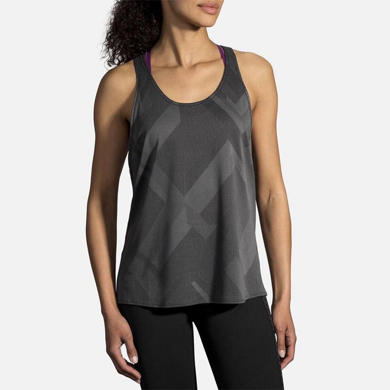 Brooks Array Running Tank Top - Women's - Grey (10685-CVGA)